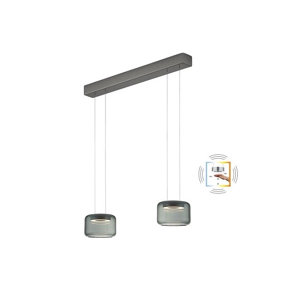 LED-Pendelleuchte SIDRA-2, graphit anthrazit