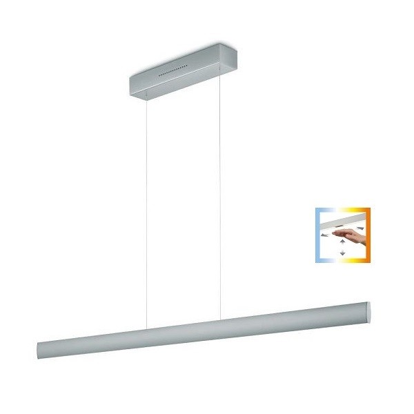 LED-Pendelleuchte RUNA-112, nickel matt