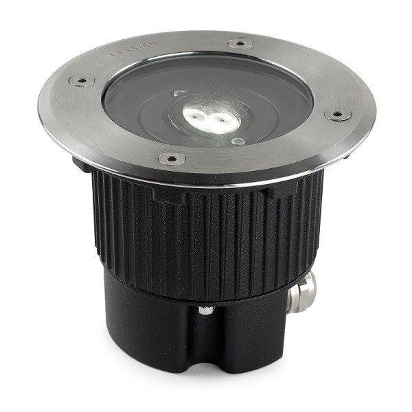 Luminaire encastr? au sol IP65/IP67 GEA POWER LED ROUND  D:130mm LED 6W 3000K AISI316-