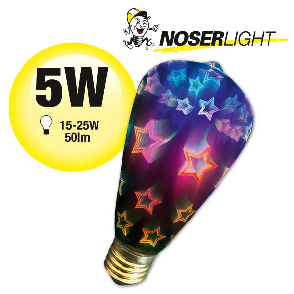 NOSERFilament Deko LED ST64 "Sterne im Stern"