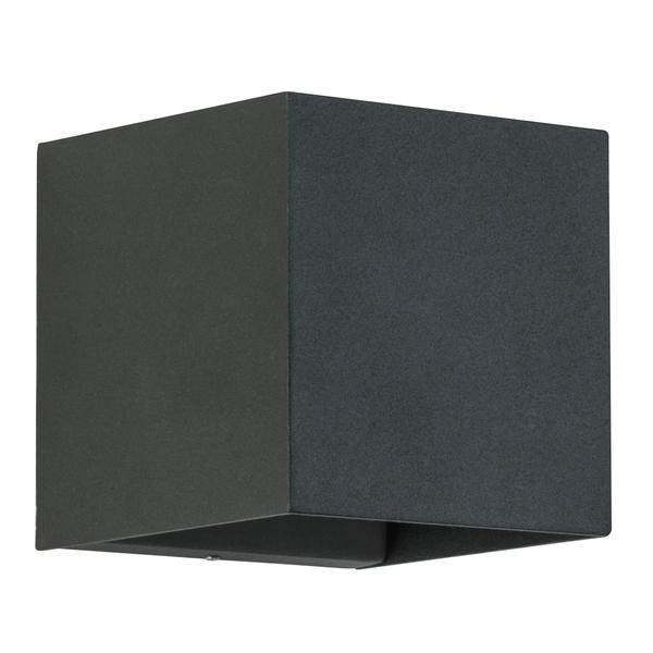 Brumberg AB-Wandleuchte  DULVIA quadr. sw, 830 on/off 10W 230V IP54
