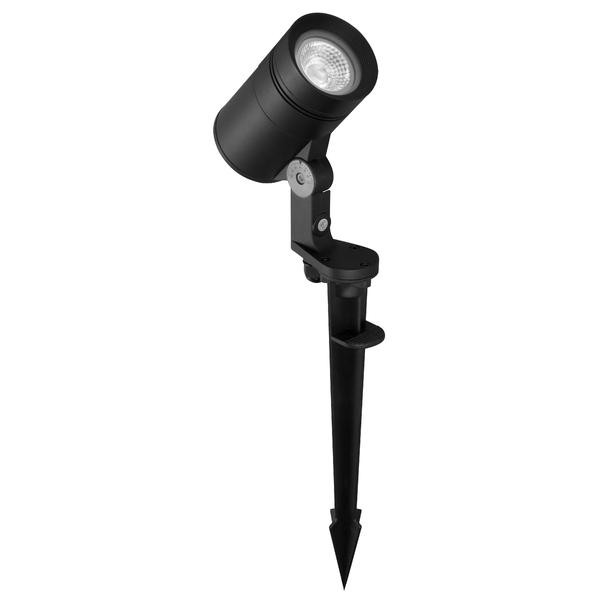Brumberg Spiessstrahler  TRIVIA rund sw, 830 on/off 8W 230V IP65 schwenk