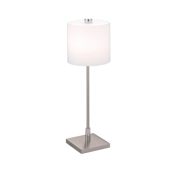 GISA table lamp, matt nickel - chrome