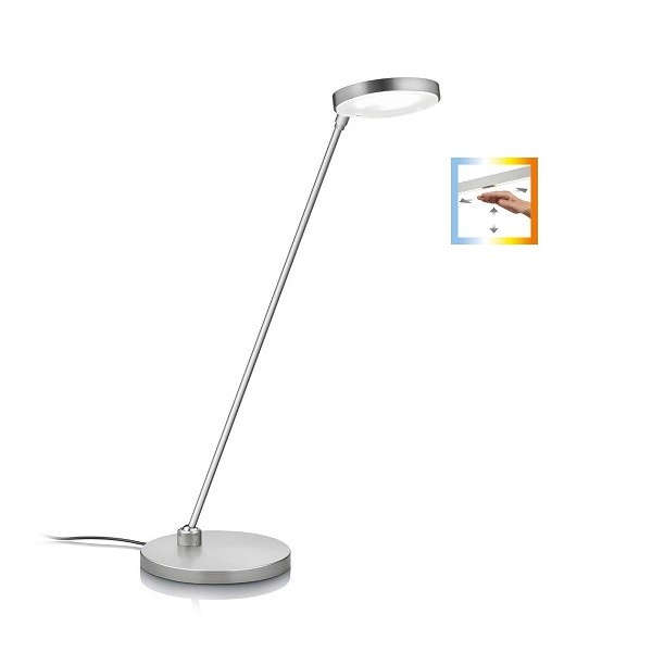 LED-Tischleuchte THEA-T, nickel matt