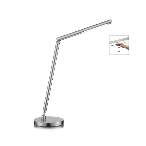 LED-Tischleuchte DINA-T, nickel matt