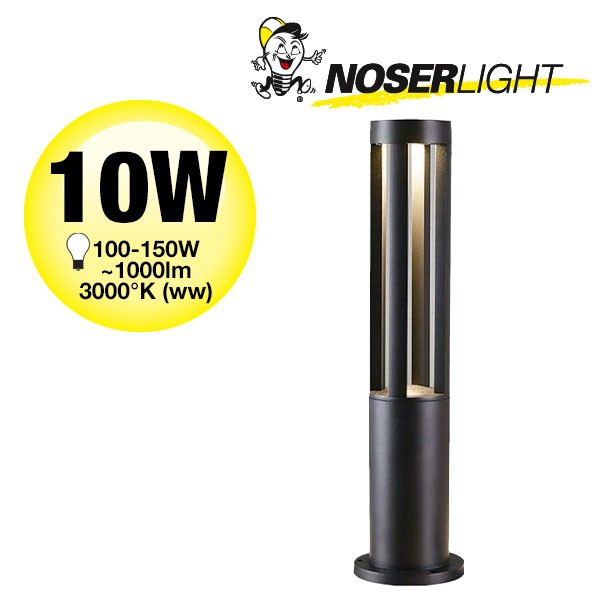 LED Outdoor Luminaire FARO, black, 90cm, IP65