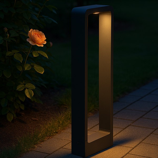 NOSER LED Aussenleuchte ARC, schwarz, warmweisses Licht