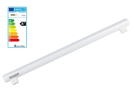 NOSER LED Lampe tubulaire S14s, 8W, 700lm, 2700?K, 500mm, DIMMABLE, No.art. 730.08D