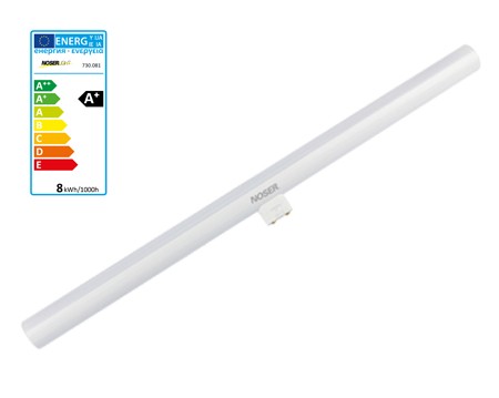 NOSER LED Lampe tubulaire S14d, 8W, 700lm, 2700?K, 500mm, DIMMABLE, No.art. 730.081D