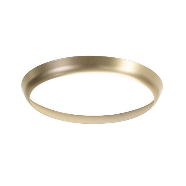 Brumberg MAKIRA round cover ring, gold, 