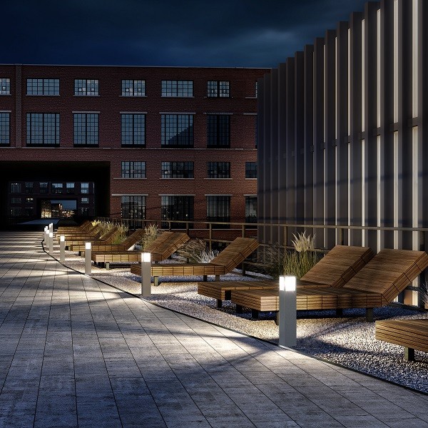 Pollerleuchte CMD 9017, E27, anthrazit