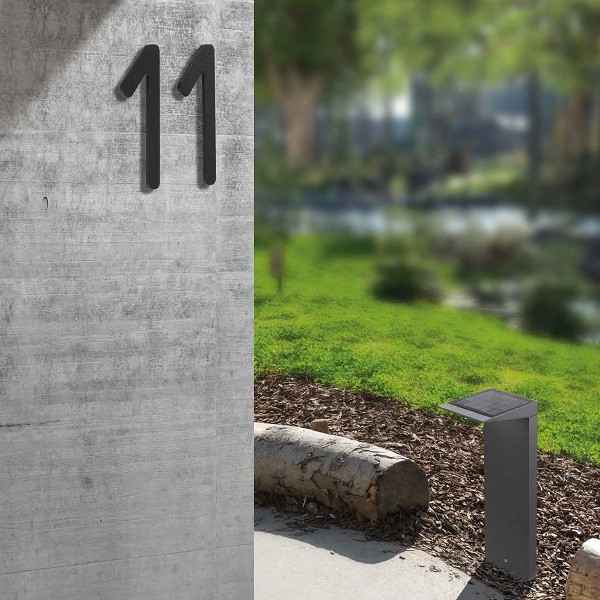 LED Solar Pollerleuchte CMD 9021, anthrazit