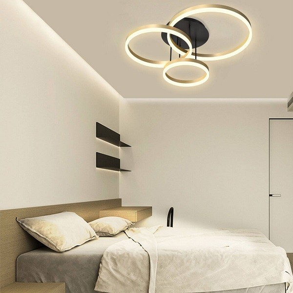 LED Ceiling Light PERPIGNAN, black - gold