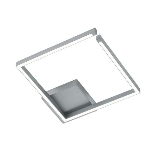 LED-Deckenleuchte YOKO-Q, nickel matt