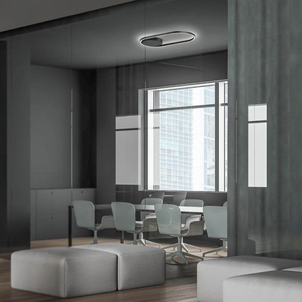LED-Deckenleuchte RIKE, nickel matt