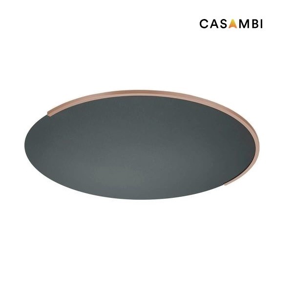 LED-Deckenleuchte Casambi ASTRA-C-60, schwarz metallic-sand metallic
