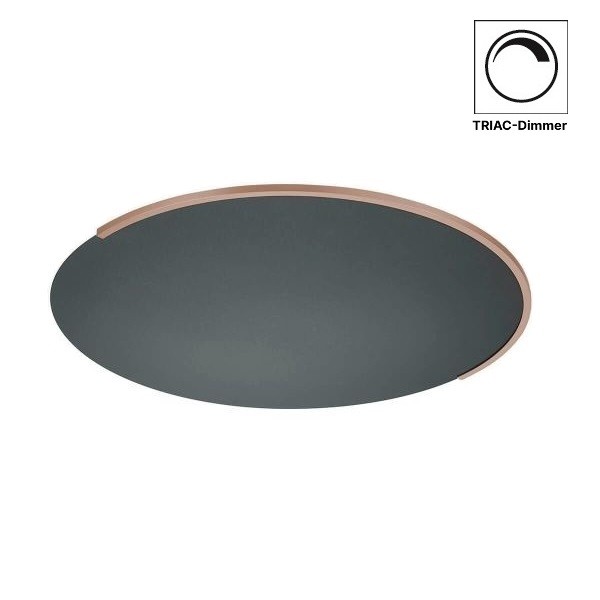 LED-Deckenleuchte ASTRA-60, schwarz metallic-sand metallic
