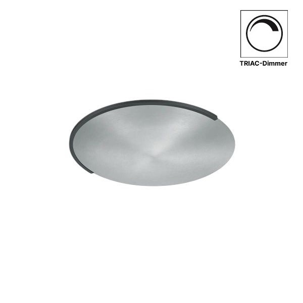 LED-Deckenleuchte ASTRA-40, nickel matt-schwarz metallic