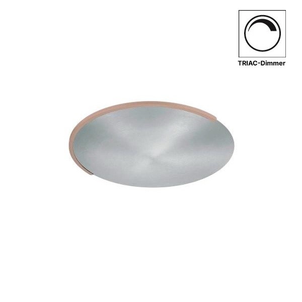 LED-Deckenleuchte ASTRA-40, nickel matt-sand metallic