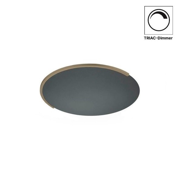 LED-Deckenleuchte ASTRA-40, schwarz metallic-bronze metallic