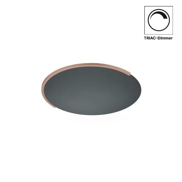 LED-Deckenleuchte ASTRA-40, schwarz metallic-sand metallic