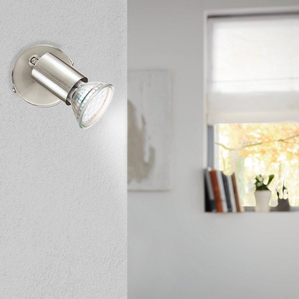 LED 1-er Spot BUZZ, nickel-matt 