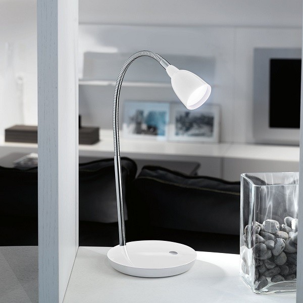 LED Lampe de Table DURENGO, blanc / chrome