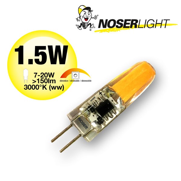 NOSER LED G4, 1.5W, 150lm, 12V, 3000?K - blanc chaud, dimmable