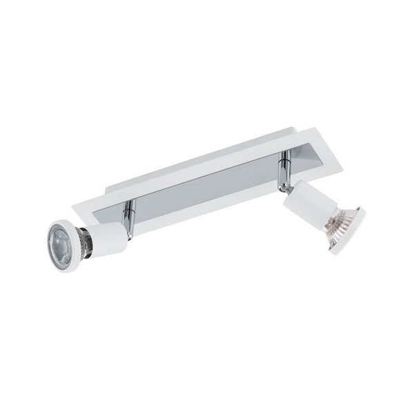 LED 2-er Spot SARRIA, white / chrome