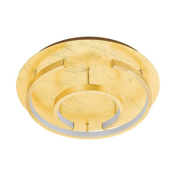 LED Ceiling Light POZONDON, 1-flame, gold / white