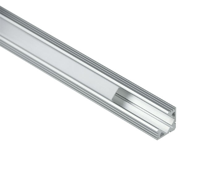 Aluminium-Profile square, 1000x19x19mm, cover and endcaps included