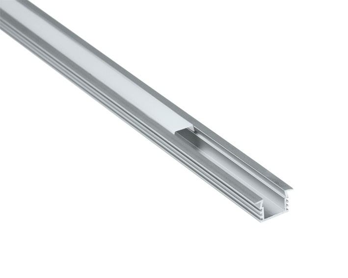 Aluminium-Profile 1000x22x12mm, cover and endcaps included