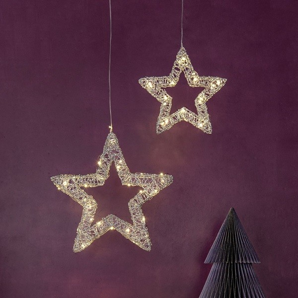 Silver standing star 25