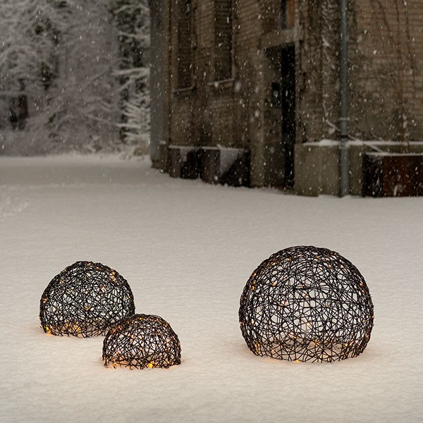 Rattan Ball , 80LED ww, D35cm, 4.5V/1.35W - 5m lead wire, indoor&outdoor, brown, warm-white