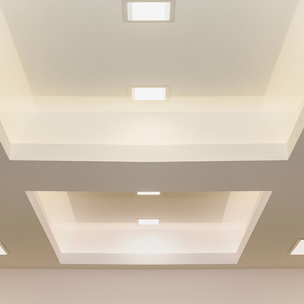 NOSER LED Downlight "SLIM" square, CCT, 18W, white, 1300lm