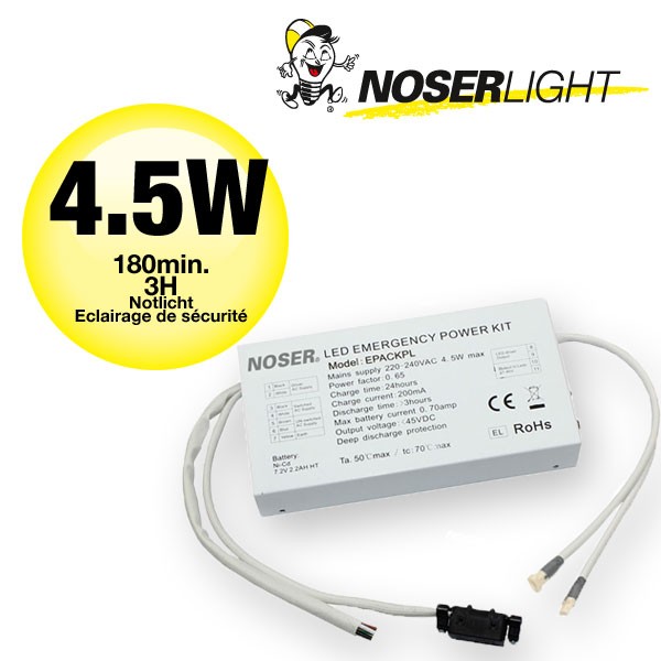 NOSER - LED Emergency Driver IP40, 15W Power