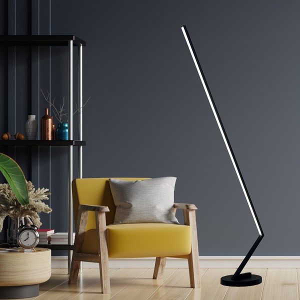 NOSER LED Lampadaire LUCINDA B, noir