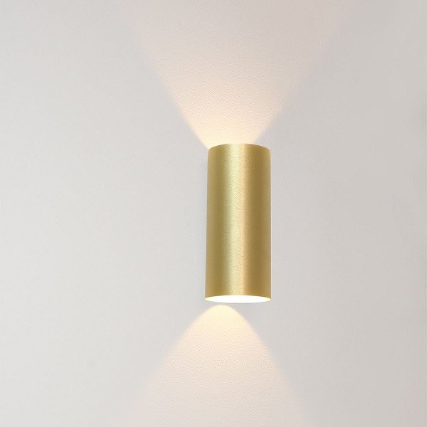 LED Wand-/Aussenleuchte BRODY2, gold gebürstet